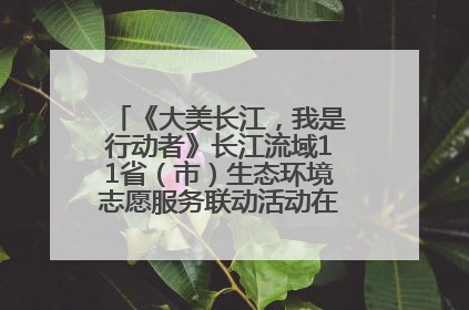 《大美长江，我是行动者》长江流域11省（市）生态环境志愿服务联动活动在江苏南通成功启动