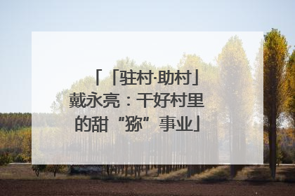「驻村·助村」戴永亮：干好村里的甜“猕”事业