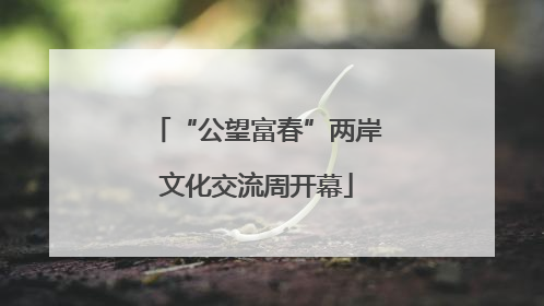 “公望富春”两岸文化交流周开幕