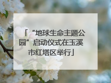 “地球生命主题公园”启动仪式在玉溪市红塔区举行
