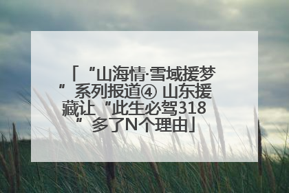“山海情·雪域援梦”系列报道④ 山东援藏让“此生必驾318”多了N个理由