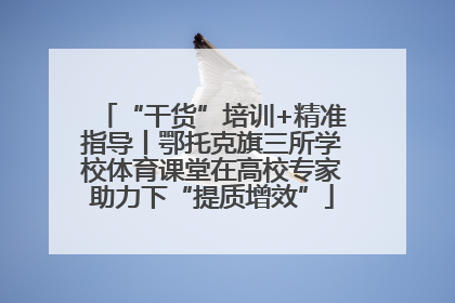 “干货”培训+精准指导丨鄂托克旗三所学校体育课堂在高校专家助力下“提质增效”