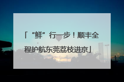 “鲜”行一步！顺丰全程护航东莞荔枝进京