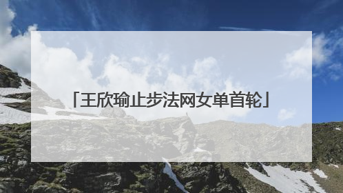 王欣瑜止步法网女单首轮