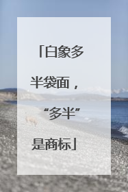 白象多半袋面，“多半”是商标