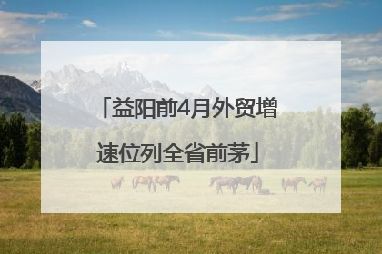 益阳前4月外贸增速位列全省前茅
