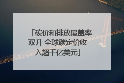 碳价和排放覆盖率双升 全球碳定价收入超千亿美元