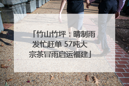 竹山竹坪：晴制雨发忙赶单 57吨大宗茶冒雨启运福建