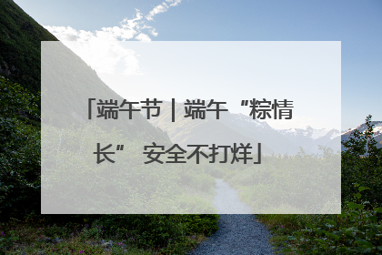 端午节｜端午“粽情长” 安全不打烊