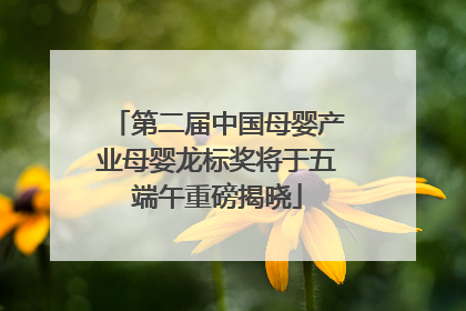 第二届中国母婴产业母婴龙标奖将于五端午重磅揭晓