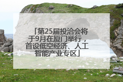 第25届投洽会将于9月在厦门举行，首设低空经济、人工智能产业专区