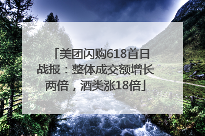 美团闪购618首日战报：整体成交额增长两倍，酒类涨18倍