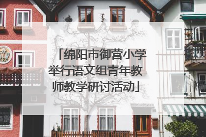 绵阳市御营小学举行语文组青年教师教学研讨活动