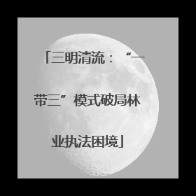 三明清流：“一带三”模式破局林业执法困境