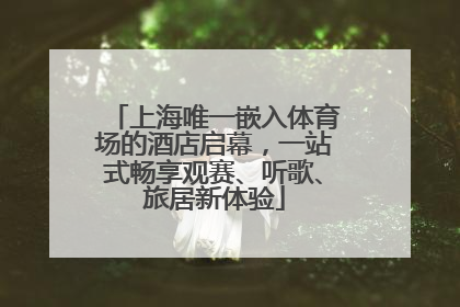 上海唯一嵌入体育场的酒店启幕，一站式畅享观赛、听歌、旅居新体验
