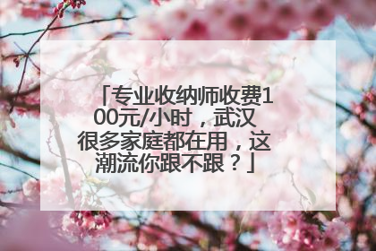专业收纳师收费100元/小时，武汉很多家庭都在用，这潮流你跟不跟？