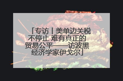 专访丨美单边关税不停止 难有真正的贸易公平——访波黑经济学家伊戈尔