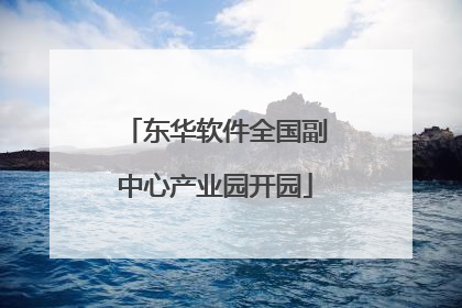 东华软件全国副中心产业园开园
