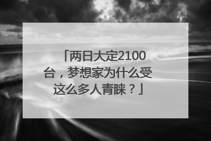 两日大定2100台，梦想家为什么受这么多人青睐？