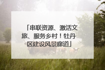 串联资源、激活文旅、服务乡村！牡丹区建设风景廊道