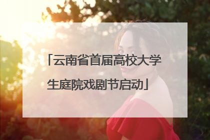 云南省首届高校大学生庭院戏剧节启动