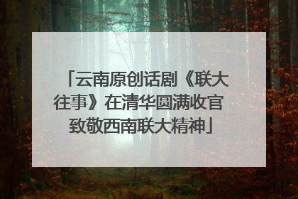 云南原创话剧《联大往事》在清华圆满收官 致敬西南联大精神