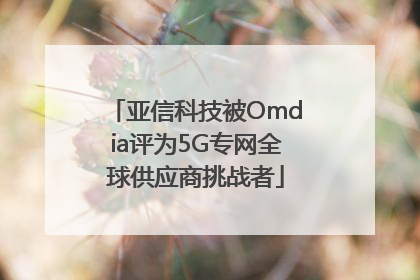 亚信科技被Omdia评为5G专网全球供应商挑战者