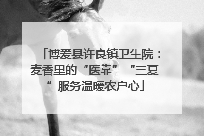博爱县许良镇卫生院：麦香里的“医靠”“三夏”服务温暖农户心