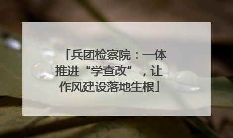 兵团检察院：一体推进“学查改”，让作风建设落地生根
