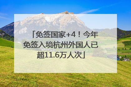 免签国家+4！今年免签入境杭州外国人已超11.6万人次