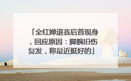 全红婵退赛后首现身，回应原因：脚腕旧伤复发，称最近挺好的