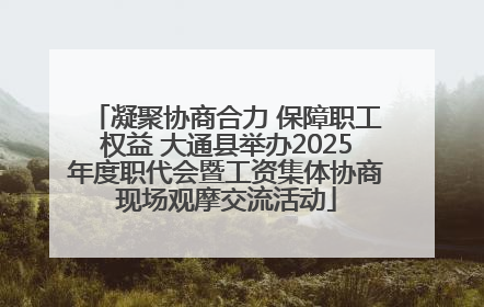 凝聚协商合力 保障职工权益 大通县举办2025年度职代会暨工资集体协商现场观摩交流活动