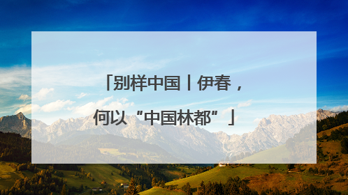 别样中国丨伊春，何以“中国林都”