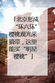 北京形成“环六环”樱桃观光采摘带，这里能买“明星樱桃”