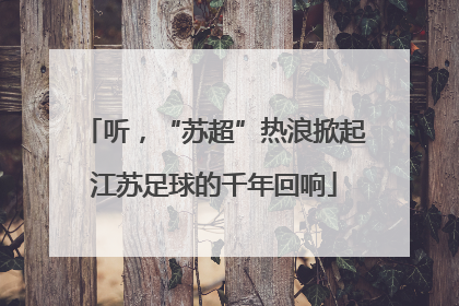 听，“苏超”热浪掀起江苏足球的千年回响