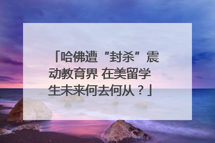 哈佛遭“封杀”震动教育界 在美留学生未来何去何从？