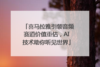 喜马拉雅引领音频赛道价值重估，AI技术助你听见世界