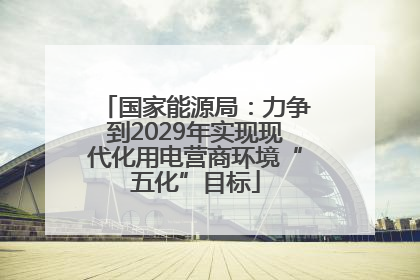 国家能源局：力争到2029年实现现代化用电营商环境“五化”目标