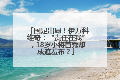 国足出局！伊万科维奇：“责任在我”，18岁小将首秀却成遮羞布？