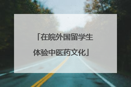 在皖外国留学生体验中医药文化