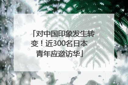 对中国印象发生转变！近300名日本青年应邀访华