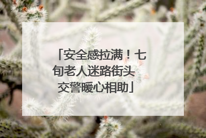 安全感拉满！七旬老人迷路街头 交警暖心相助