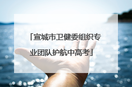 宣城市卫健委组织专业团队护航中高考