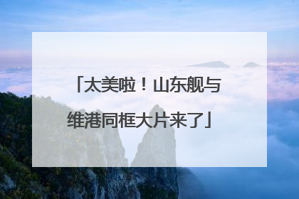 太美啦！山东舰与维港同框大片来了