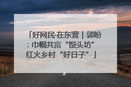 好网民·在东营｜郭盼：巾帼共富“馒头坊” 红火乡村“好日子”