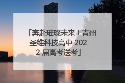 奔赴璀璨未来！青州圣维科技高中 2022 届高考送考