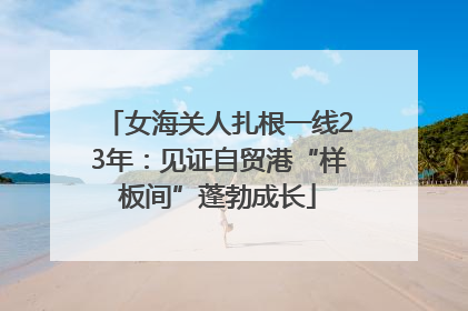女海关人扎根一线23年：见证自贸港“样板间”蓬勃成长