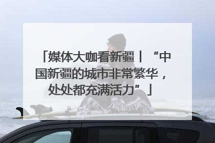 媒体大咖看新疆丨“中国新疆的城市非常繁华，处处都充满活力”