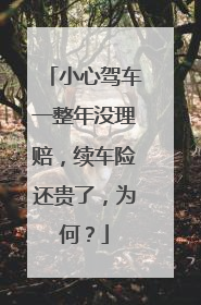 小心驾车一整年没理赔，续车险还贵了，为何？
