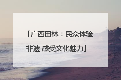 广西田林：民众体验非遗 感受文化魅力